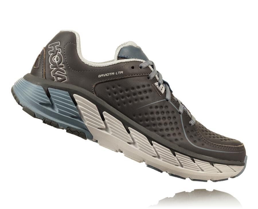 Running Shoes Mens - Hoka One One Gaviota Leather - Brown - MOGCFDZ-21